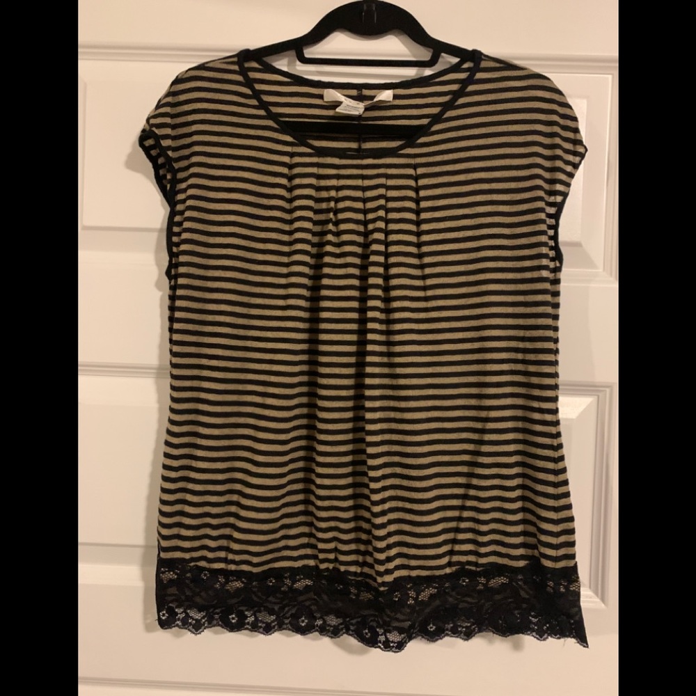 Max Studio Striped Blouse